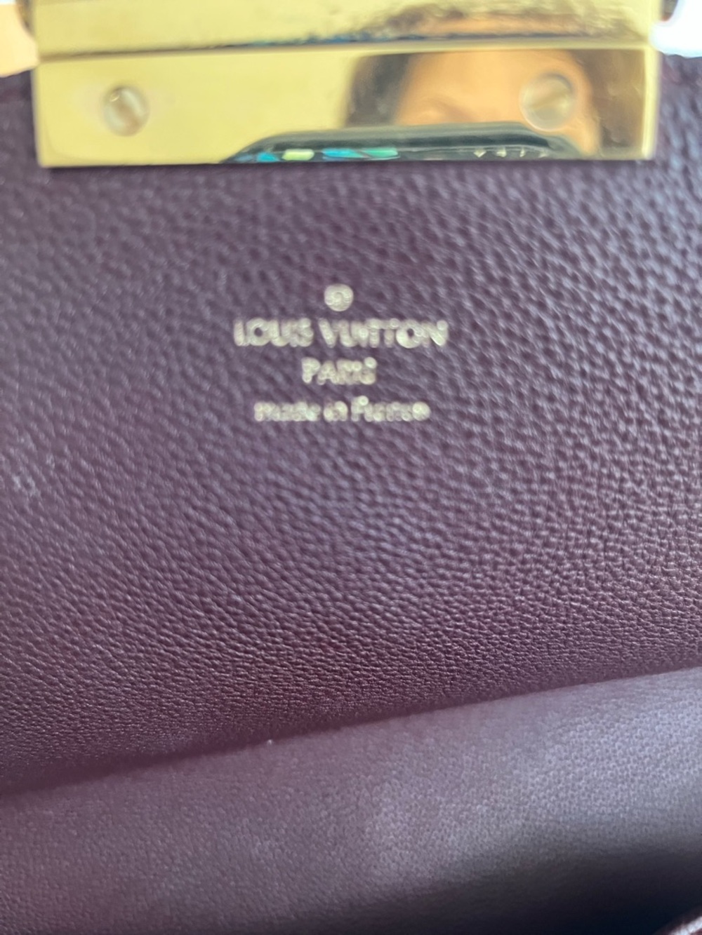 EUC Louis Vuitton Olympe Monogram Shoulder Bag in Brown with Burgundy Trim - Picture 11 of 13